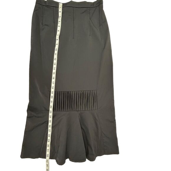 Heide Ost Skirt Jacket Set Pleated Maxi Women Medium Black Designer - Picture 15 of 15